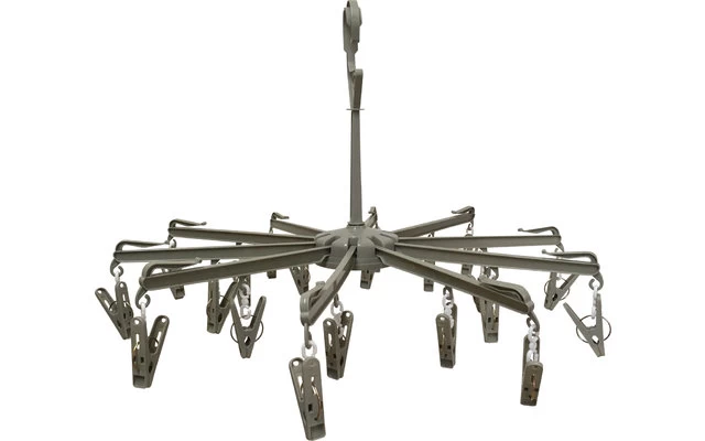 Mini-Wäschespinne Kunststoff 10-armig Inkl. Klammern 2 Mini-Wäschespinne Kunststoff 10-armig Inkl. Klammern – Bild 2