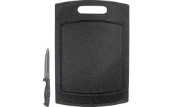 Steuber Schneidebrett Granit Design 29 X 20 Cm Inkl. Schälmesser 19 Cm