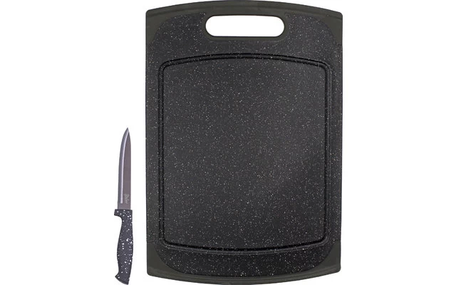 Steuber Schneidebrett Granit Design 29 X 20 Cm Inkl. Schälmesser 19 Cm 1 Steuber Schneidebrett Granit Design 29 X 20 Cm Inkl. Schälmesser 19 Cm