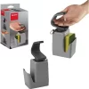 Metaltex Soap Tex Seifenspender 400 Ml Inkl. Schwamm Und Ringhalter Grau