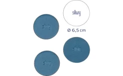 Silwy® Magnet-Pads 6,5 Cm 4er Set Blau