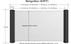 KiiPiT Stauraumnetz Inkl. Montageset S 170 - 210 Mm -Outdoor Leben Verkauf 347762 2412553