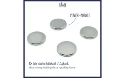 Silwy® Power Magnete Inkl. 4 Klebepunkte