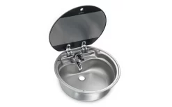 Dometic SNG 420 Runde Spüle Mit Glasabdeckung 420 Mm