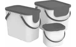 Rotho Albula Recycling Müllsystem 25 Liter Weiß -Outdoor Leben Verkauf 489477 3317696 1