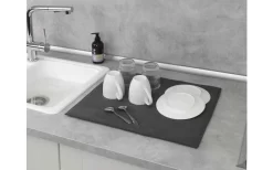 Wenko Mikrofaser Abtropfmatte Miko Grau -Outdoor Leben Verkauf 492428 3504797 1