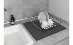 Wenko Mikrofaser Abtropfmatte Miko Grau -Outdoor Leben Verkauf 492443 3504803 1