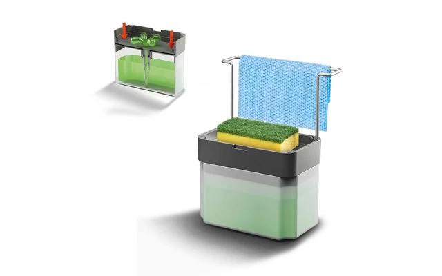 Metaltex Sponge-Tex Seifenspender 0.75 Liter Grau 3 Metaltex Sponge-Tex Seifenspender 0.75 Liter Grau – Bild 3