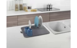 Metaltex Dry-Tex 2-in-1 Abtropfgestell Mit Microfasermatte Silber -Outdoor Leben Verkauf 497558 3367502