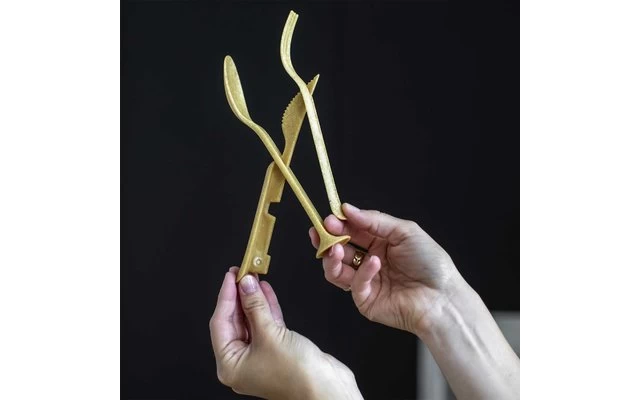 Koziol Klikk Pocket Besteck-Set 3-teilig Nature Wood 2 Koziol Klikk Pocket Besteck-Set 3-teilig Nature Wood – Bild 2