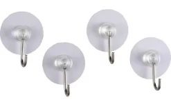 Wenko Static-Loc Nickelhaken Wandhaken Weiß 4er Set -Outdoor Leben Verkauf 515927 3539176