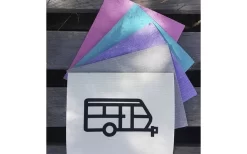 Pufz Schwedisches Geschirrtuch Wohnwagen Muster Türkis