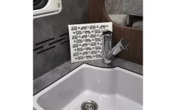 Pufz Schwedisches Geschirrtuch Wohnwagen Muster Lila -Outdoor Leben Verkauf 552865 3623236 3