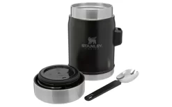 Stanley Classic Legendary Lebensmittel Behälter Mit Göffel 400 Ml Schwarz Matt -Outdoor Leben Verkauf 573946 3917106