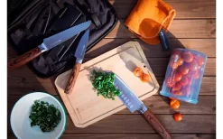 GSI Rakau Gourmet Messer Set Inklusive Schneidebrett Und Messerschärfer 7 Teilig -Outdoor Leben Verkauf 659280 4582203