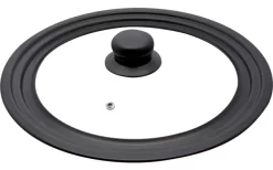 Elo Multifunktionsdeckel Set 3 Teilig Transparent Schwarz 16 / 18 / 20 Cm