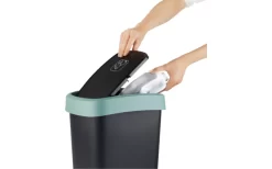 Rotho Twist Abfalleimer Mit Schwing- Und Klappdeckel 10 Liter Horizon Blau -Outdoor Leben Verkauf 689406 4830116