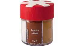 Basic Nature BasicNature Gewürzstreuer 6 In 1 Mit Salz / Pfeffer Weiß / Pfeffer Schwarz / Paprika / Curry / Knoblauch -Outdoor Leben Verkauf 717878 4881134