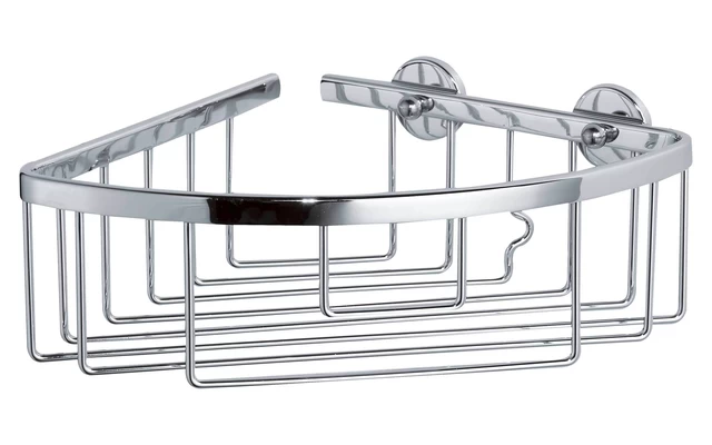 Tesa ALUXX Eckablagekorb Dusche Einstöckig Verchromt 1 Tesa ALUXX Eckablagekorb Dusche Einstöckig Verchromt