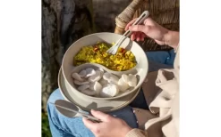 Koziol Connect Separee Menüteller Mit Deckel 1,5 Liter Nature Wood