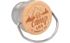 Camplife Edelstahlflasche Mit Bambusdeckel 350 Ml -Outdoor Leben Verkauf 823796 5322374